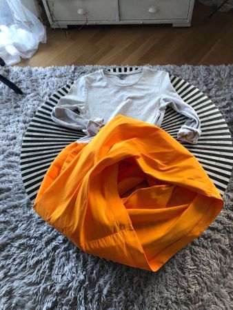 2 Materien Kleid « COS » 2 Seiten Taschen